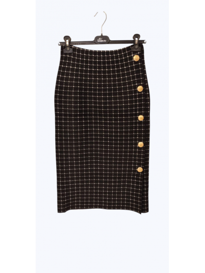 Φούστα πλεκτή καρό