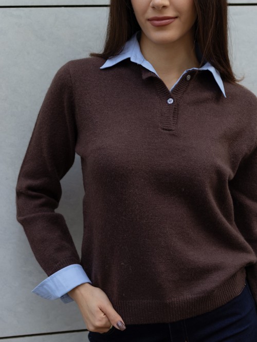 Πουλόβερ με υφασμάτινες λεπτομέρειες