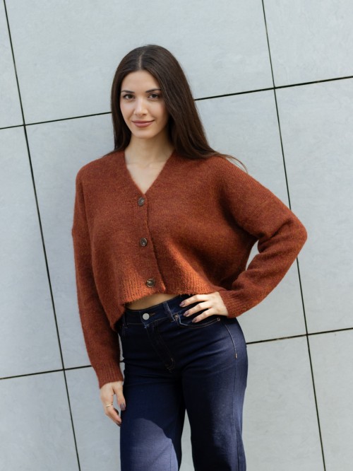 Ζακέτα πλεκτή φαρδιά