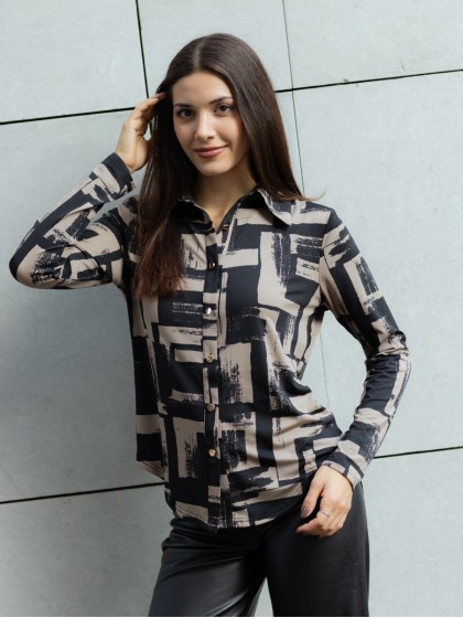 Πουκάμισο ζέρσει γεωμετρικά σχέδια