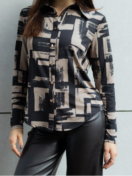 Πουκάμισο ζέρσει γεωμετρικά σχέδια