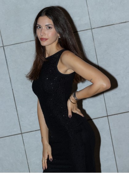 Φόρεμα μακρύ με στρας