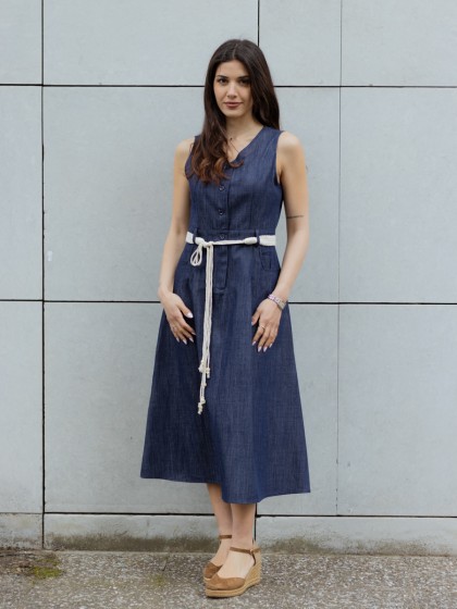 Φόρεμα τζιν μακρύ