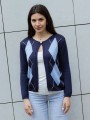 Ζακέτα πλεκτή με ρόμβους