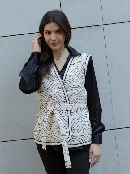 Γιλέκο με ζώνη