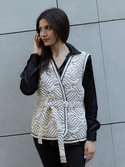 Γιλέκο με ζώνη